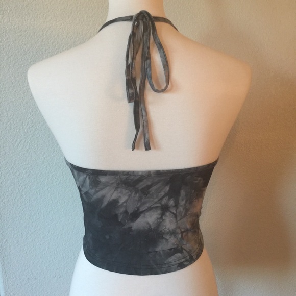 SALE⚡️⚡️NWT Gray Tie Dye Halter Tee Tank - Picture 5 of 7
